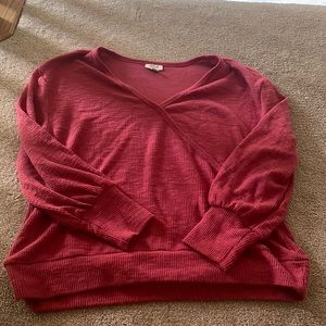 a.n.a Large red blouse top